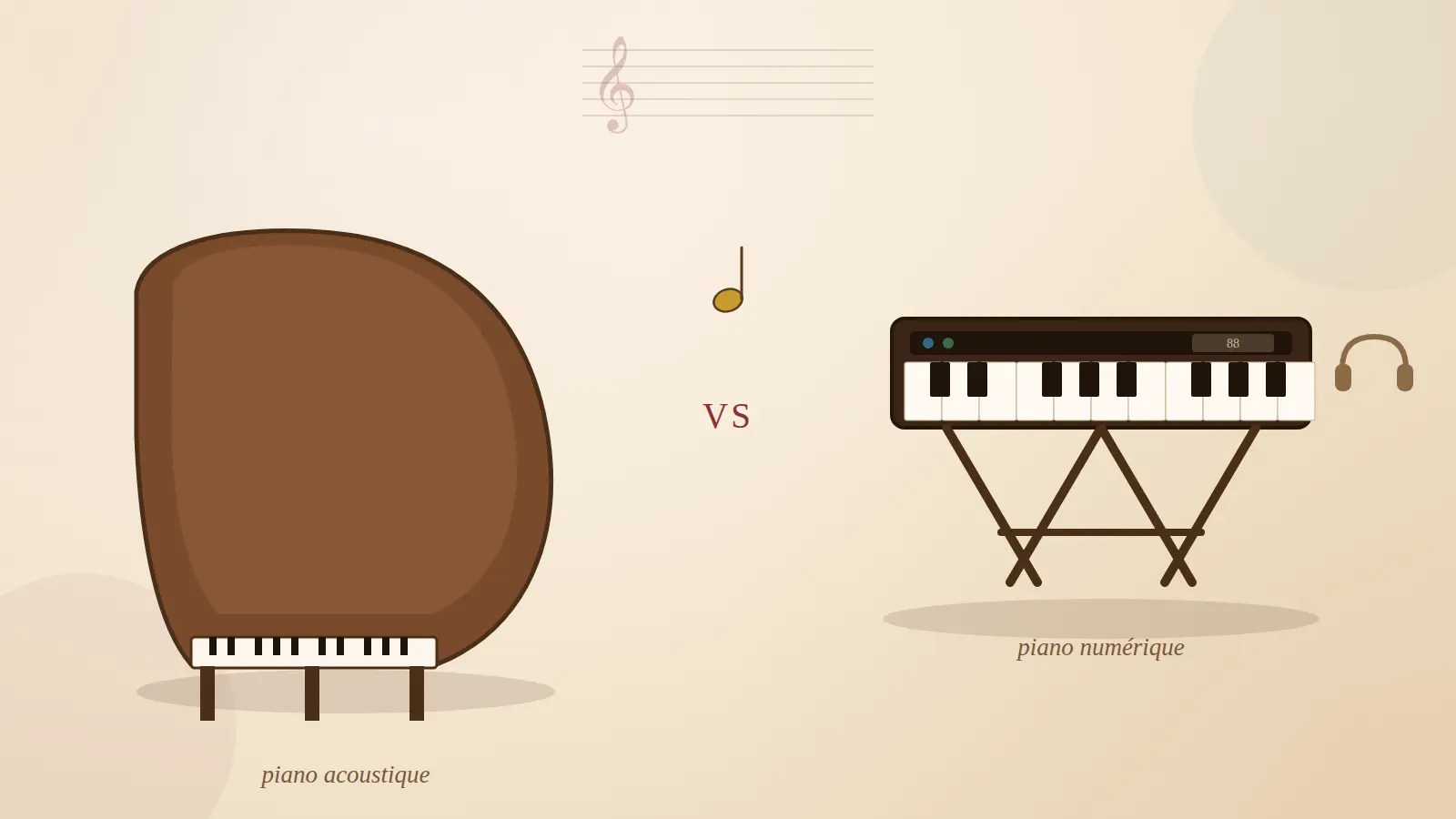 Piano numérique ou acoustique, lequel choisir pour débuter ?